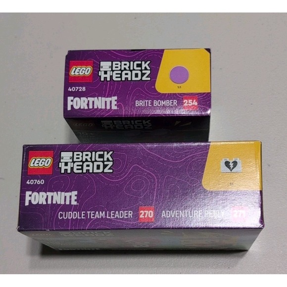 LEGO Fortnite BrickHeadz 40760 40728 Brite Bomber, Peely & Cuddle Team Leader - Picture 5 of 6